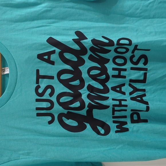 Women's Just A Good Mom With A Hood Playlist T-shirt - Picture 2 of 3